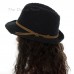 APT. 9 's BURN OUT Design FEDORA BLACK HAT Faux Suede TAN BAND Trilby Hat 888472875469 eb-89529635
